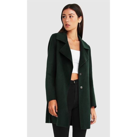 Belle & Bloom Wool Blend Oversized Jacket - Green XL - Picture 7 of 10